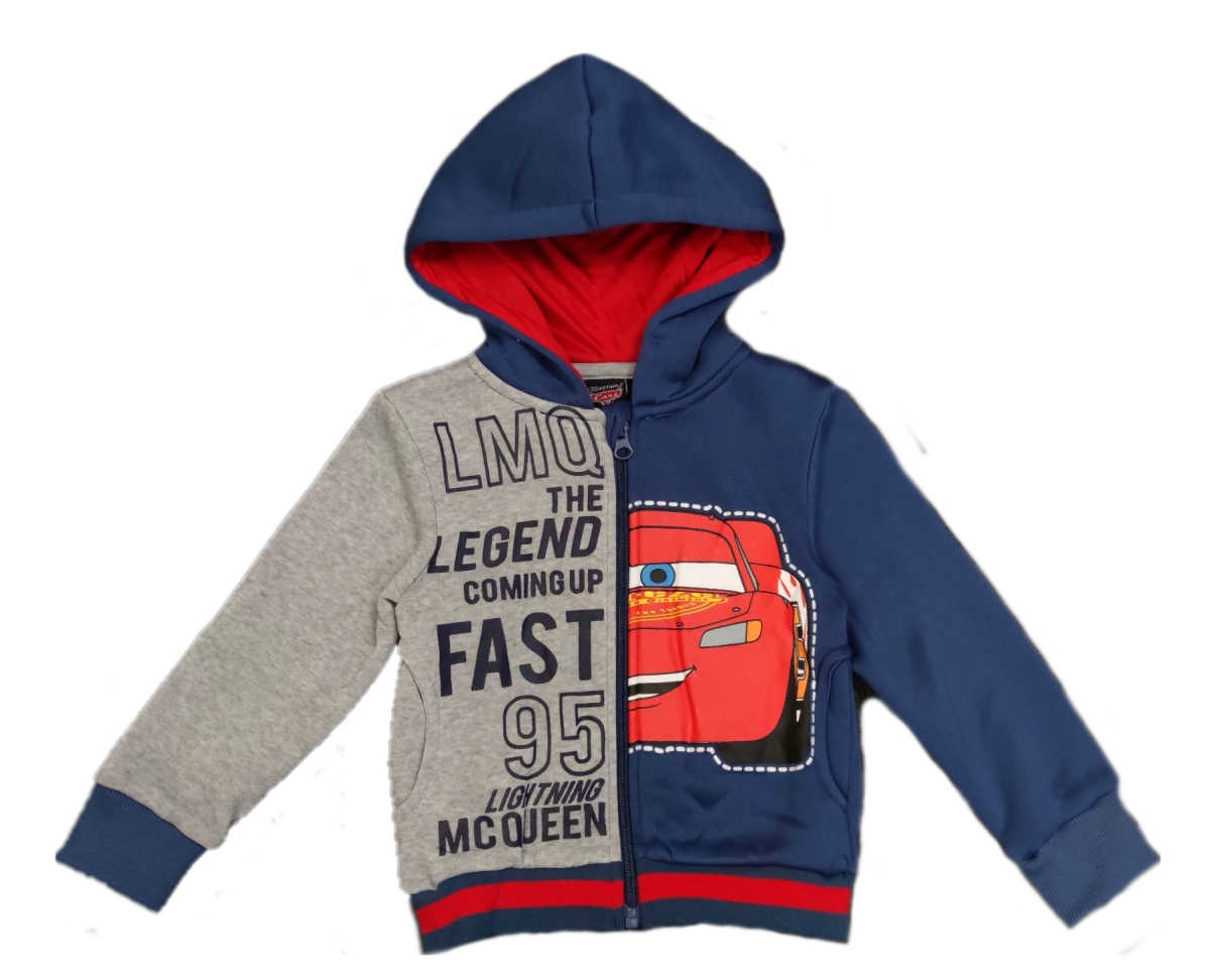 Cars Sweatjacke mit Kapuze für Jungen mit Lightning McQuenn in grau-Blau Cars Sweatjacke mit Kapuze für Jungen mit Lightning McQuenn in grau-Blau